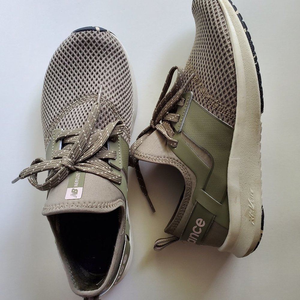 New Balance Women's Nergize Sport Shoes Olive Green & Pink Size 8
